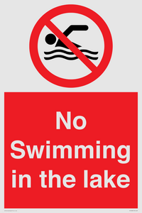 No Swimming in the lake